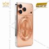 Điện thoại iPhone 18 Pro Max custom vàng Au750 đính 12 viên kim cương
