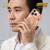 Điện thoại iPhone 18 Pro Max custom vàng Au750 đính 12 viên kim cương