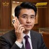 Điện thoại iPhone 18 Pro Max custom vàng Au750 đính 12 viên kim cương