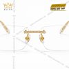 Mắt kính vàng Au750 nửa viền đính kim cương