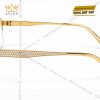 Mắt kính vàng Au750 nửa viền đính kim cương