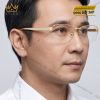 Mắt kính vàng Au750 nửa viền đính kim cương