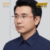 Mắt kính vàng hồng Au750 càng đôi họa tiết xoắn