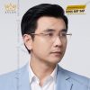 Mắt kính vàng hồng Au750 đính kim cương