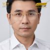Mắt kính vàng hồng Au750 không viền tròng tròn đính kim cương