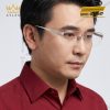 Mắt kính vàng trắng Au750 đính kim cương họa tiết năm ngôi sao