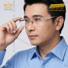 Mắt kính vàng trắng Au750 đính kim cương họa tiết năm ngôi sao