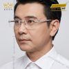 Mắt kính vàng trắng Au750 không viền đính kim cương