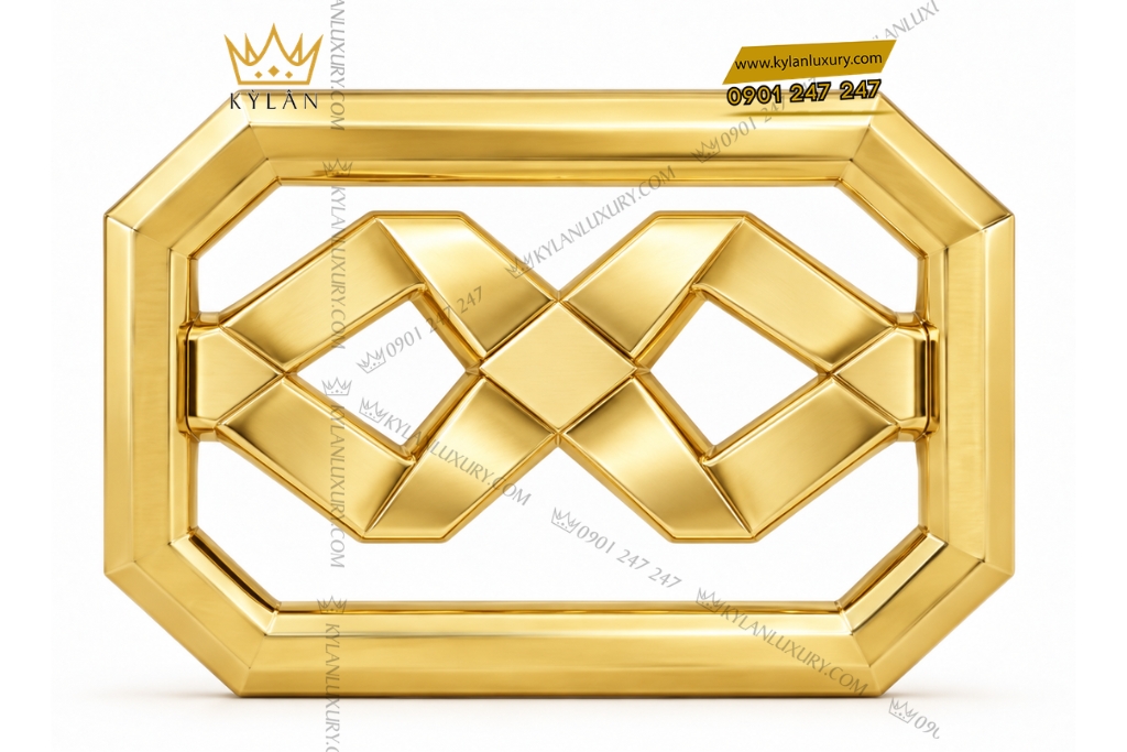Mặt thắt lưng vàng Au750 bát giác họa tiết hình học đan xen 7 Kỳ Lân Luxury Mat that lung vang Au750 bat giac hoa tiet hinh hoc dan xen 1 Mặt thắt lưng vàng Au750 bát giác họa tiết hình học đan xen