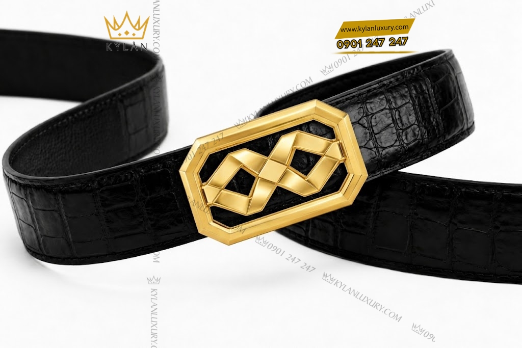 Mặt thắt lưng vàng Au750 bát giác họa tiết hình học đan xen 11 Kỳ Lân Luxury Mat that lung vang Au750 bat giac hoa tiet hinh hoc dan xen 7 Mặt thắt lưng vàng Au750 bát giác họa tiết hình học đan xen