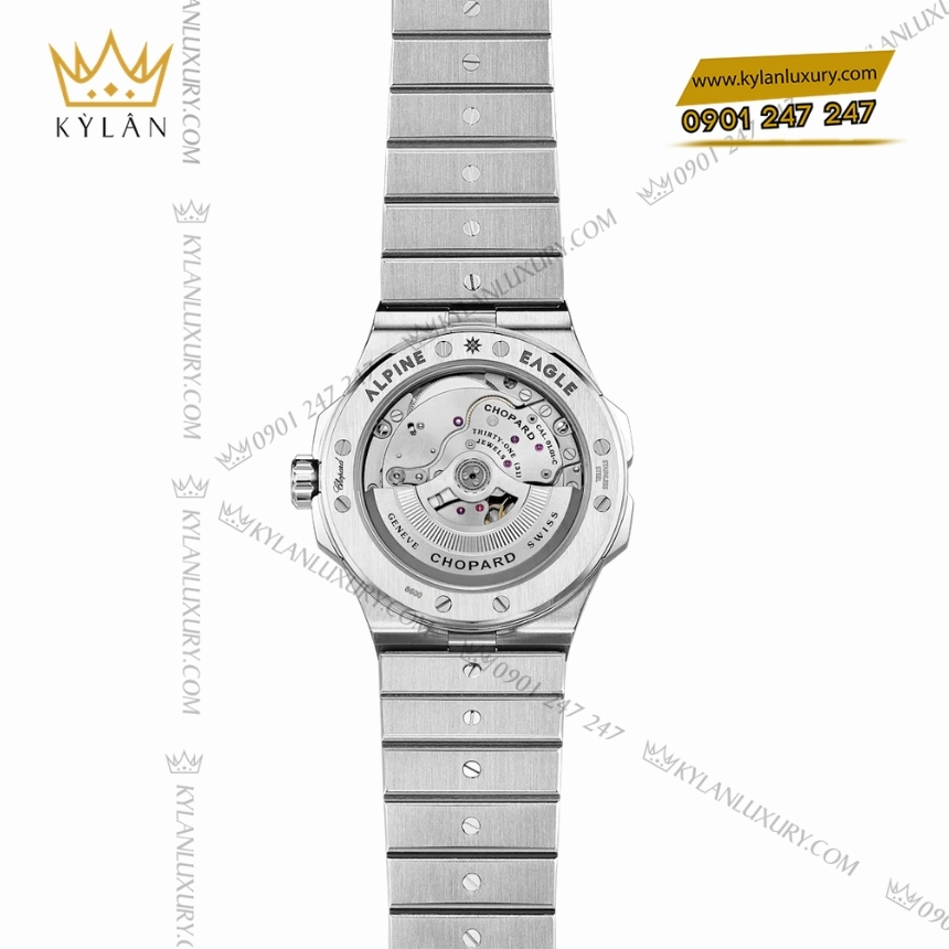 Kỳ Lân Luxury chopard alpine eagle 41 am moss green 298600 3038 3 Đồng hồ Chopard Alpine Eagle 41 AM Moss Green 298600-3038