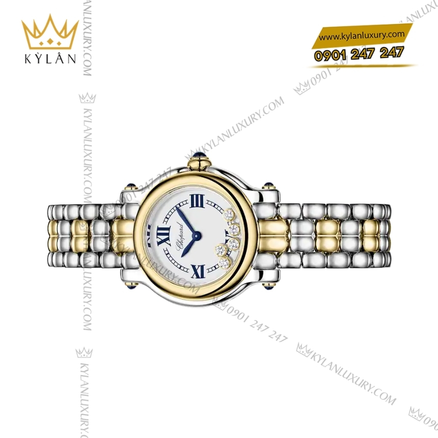 Kỳ Lân Luxury chopard happy sport the first 278633 4001 6 Đồng hồ Chopard Happy Sport The First demi vàng 278633-4001
