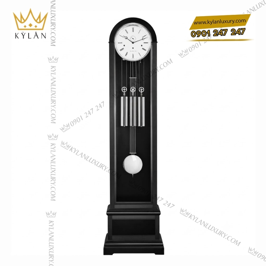 Kỳ Lân Luxury dong ho cay hermle 01089 740461 4 Đồng hồ cây Hermle màu đen 01089-740461