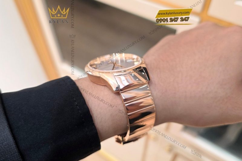 Đồng hồ Omega làm dây vàng hồng nguyên khối