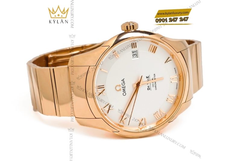 Đồng hồ Omega làm dây vàng hồng nguyên khối
