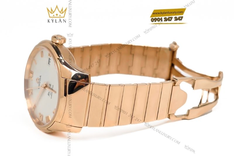 Đồng hồ Omega làm dây vàng hồng nguyên khối