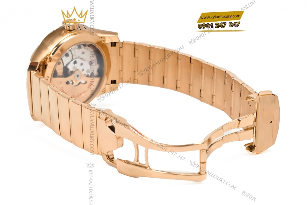 Đồng hồ Omega làm dây vàng hồng nguyên khối 5 Kỳ Lân Luxury dong ho omega day vang hong nguyen khoi 5 Đồng hồ Omega dây vàng hồng nguyên khối