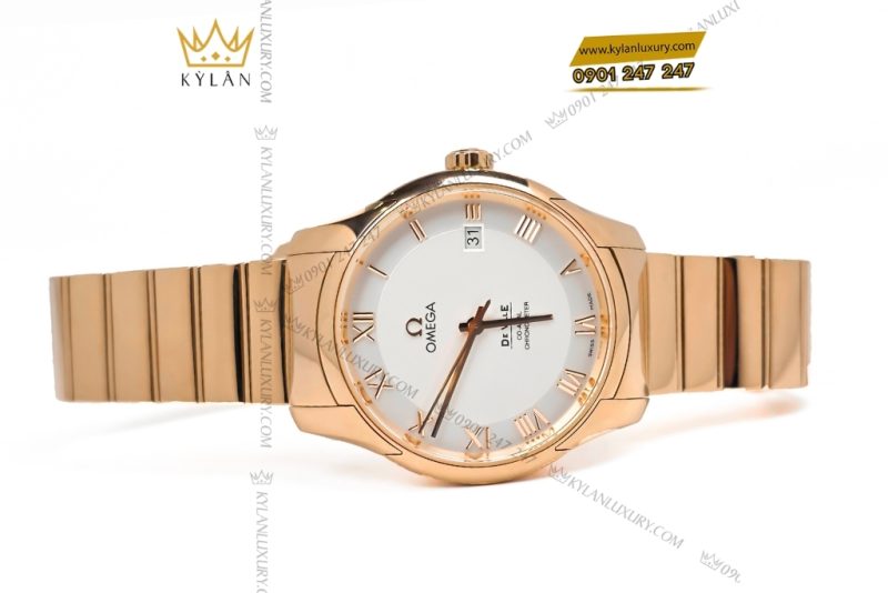 Đồng hồ Omega làm dây vàng hồng nguyên khối