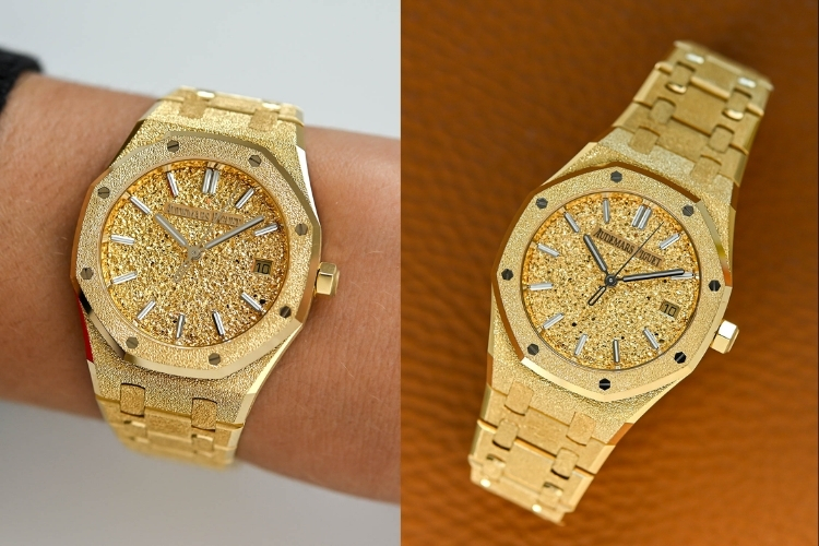 Frosted Gold tạo hiệu ứng lấp lánh như trang sức cap cấp mà không cần đính kim cương.