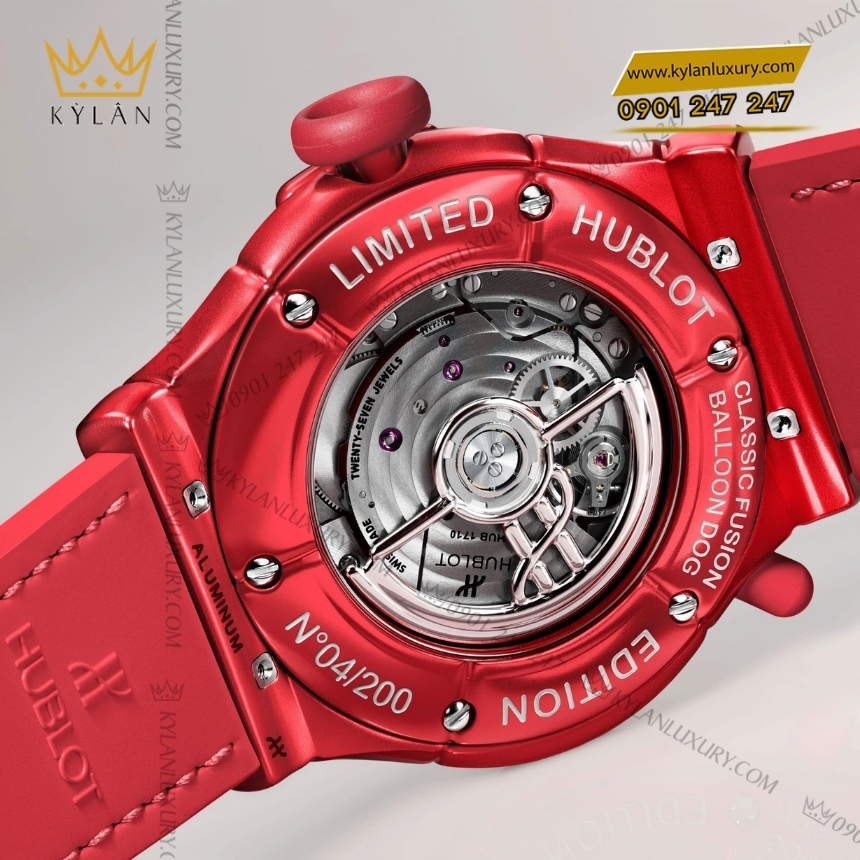 Kỳ Lân Luxury hublot classic fusion balloon dog red 42mm 4 Đồng hồ Hublot Classic Fusion Balloon Dog Red 42mm