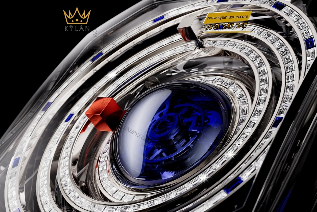 Kỳ Lân Luxury hublot mp 14 origin by jeff koons sapphire titanium 44mm 3 Đồng hồ Hublot MP-14 Origin by Jeff Koons Sapphire Titanium 44mm