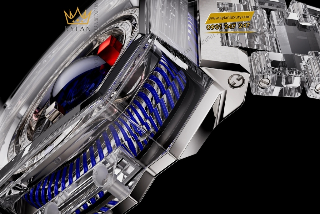 Kỳ Lân Luxury hublot mp 14 origin by jeff koons sapphire titanium 44mm 5 Đồng hồ Hublot MP-14 Origin by Jeff Koons Sapphire Titanium 44mm
