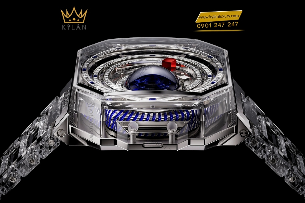 Kỳ Lân Luxury hublot mp 14 origin by jeff koons sapphire titanium 44mm 6 Đồng hồ Hublot MP-14 Origin by Jeff Koons Sapphire Titanium 44mm