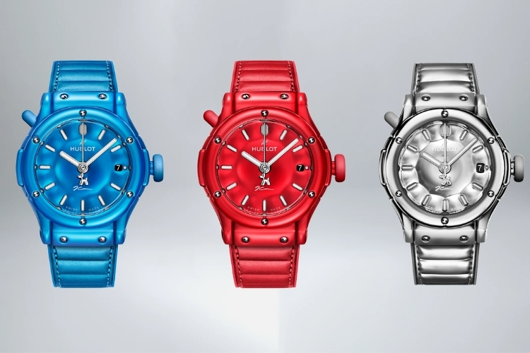 Bộ ba Hublot Classic Fusion Balloon Dog Silver, Red và Blue đều mang chung kích thước 42mm.