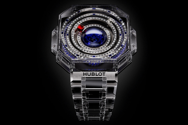 Kỳ Lân Luxury hublot ra mat mp 14 origin jeff koons tourbillon 1 Hublot MP-14 Origin by Jeff Koons – Tourbillon trung tâm tái hiện vũ trụ trên cổ tay