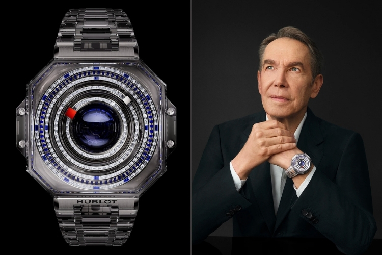 Hublot MP-14 Origin by Jeff Koons – Tourbillon trung tâm tái hiện vũ trụ trên cổ tay 2 MP-14 Origin được lấy cảm hứng từ ý tưởng về sự hình thành và mở rộng của vũ trụ.