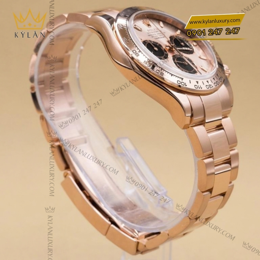 Kỳ Lân Luxury rolex cosmograph daytona sundust hoi den 116505 0016 6 Đồng hồ Rolex Cosmograph Daytona mặt sundust phối đen 116505-0016