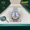 Đồng hồ Rolex Datejust 36 mặt bạc cọc số dạ quang 126284RBR-0005
