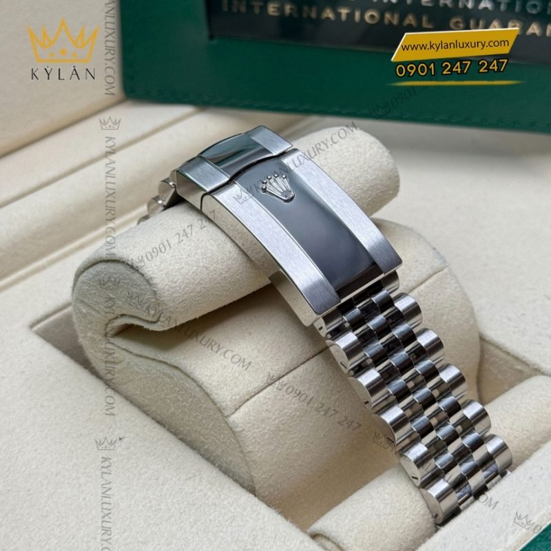 Đồng hồ Rolex Datejust 36 mặt bạc cọc số dạ quang 126284RBR-0005