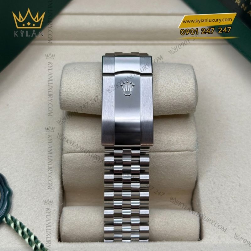 Đồng hồ Rolex Datejust 36 mặt bạc cọc số dạ quang 126284RBR-0005