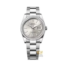 Đồng hồ Rolex Datejust 36 mặt số bạc dây oyster 126284RBR-0006