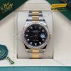 Đồng hồ Rolex Datejust 36 mặt đen dây oyster 126283RBR-0008