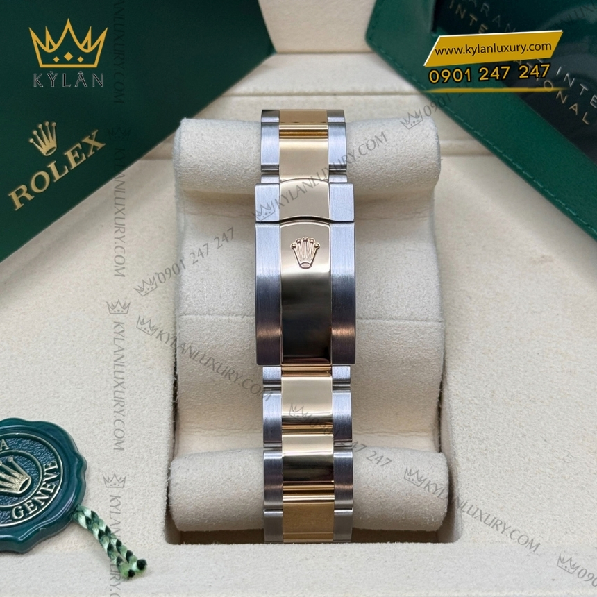 Kỳ Lân Luxury rolex datejust 36 mat den day oyster 126283rbr 0008 5 Đồng hồ Rolex Datejust 36 mặt đen dây oyster 126283RBR-0008