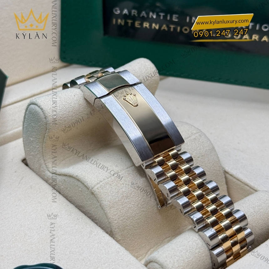 Kỳ Lân Luxury rolex datejust xam la ma vanh tron 126203 0035 2 Đồng hồ Rolex Datejust 36 xám La Mã vành trơn 126203-0035