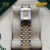 Đồng hồ Rolex Datejust 36 xám La Mã vành trơn 126203-0035