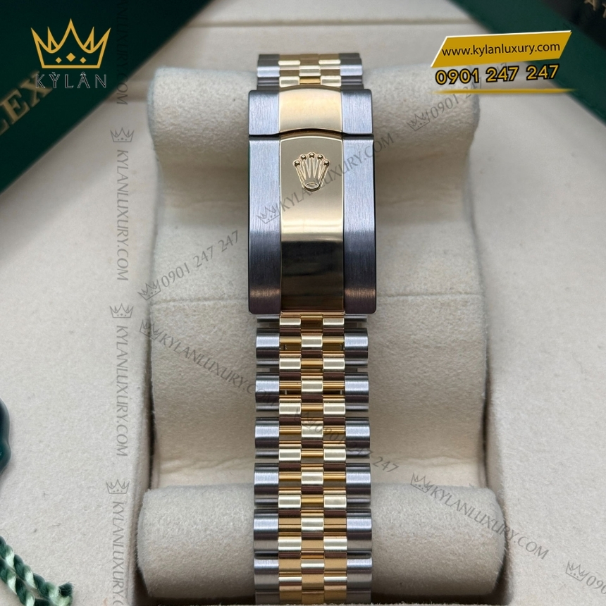 Kỳ Lân Luxury rolex datejust xam la ma vanh tron 126203 0035 5 Đồng hồ Rolex Datejust 36 xám La Mã vành trơn 126203-0035