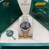 Đồng hồ Rolex Datejust 36 xám La Mã vành trơn 126203-0035