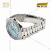 Đồng hồ Rolex Day Date 36 ice blue vành kim vuông 128396TBR-0003