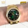 Đồng hồ Rolex Day Date 40 xanh ombre vành kim vuông 228398TBR-0042