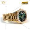 Đồng hồ Rolex Day Date 40 xanh ombre vành kim vuông 228398TBR-0042