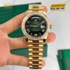 Đồng hồ Rolex Day Date 40 xanh ombre vành kim vuông 228398TBR-0042
