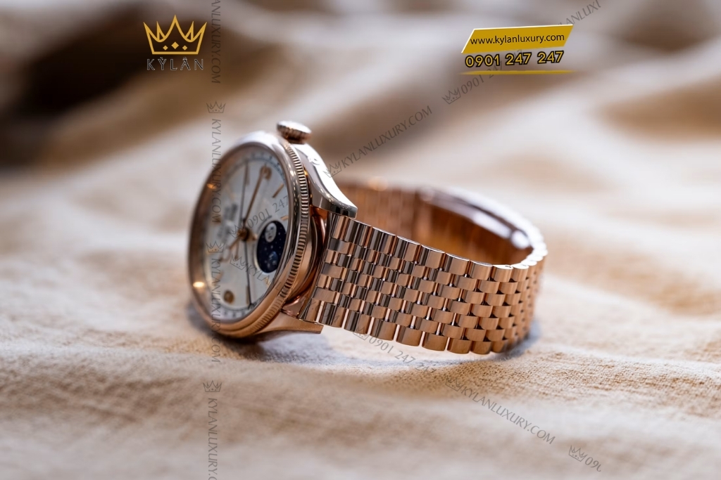 Kỳ Lân Luxury rolex perpetual padellone vang hong 39mm 4 Đồng hồ Rolex Perpetual Padellone vàng hồng nguyên khối 39mm