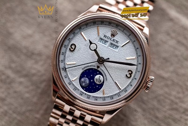 Đồng hồ Rolex Perpetual Padellone vàng hồng nguyên khối 39mm