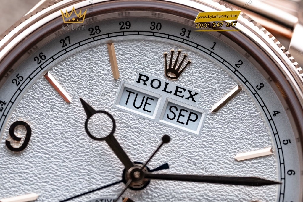 Kỳ Lân Luxury rolex perpetual padellone vang hong 39mm 6 Đồng hồ Rolex Perpetual Padellone vàng hồng nguyên khối 39mm