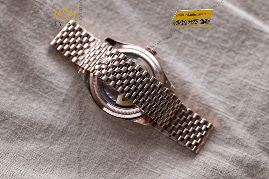 Kỳ Lân Luxury rolex perpetual padellone vang hong 39mm 7 Đồng hồ Rolex Perpetual Padellone vàng hồng nguyên khối 39mm