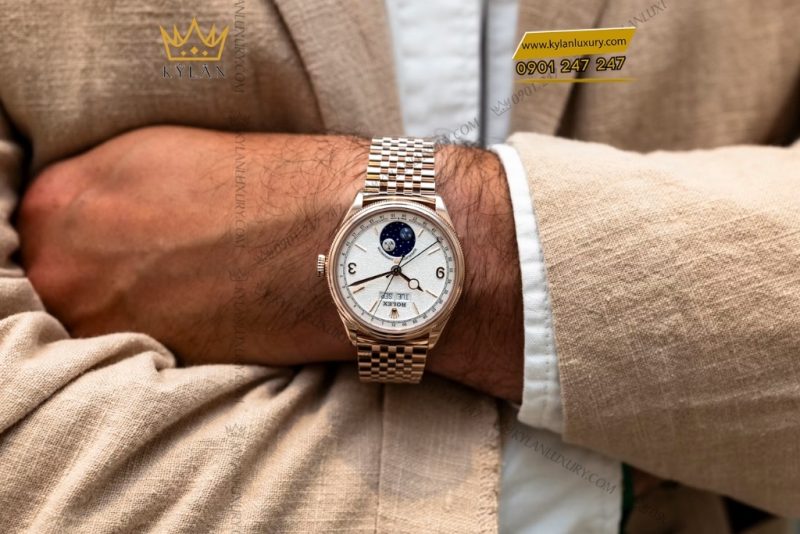 Đồng hồ Rolex Perpetual Padellone vàng hồng nguyên khối 39mm